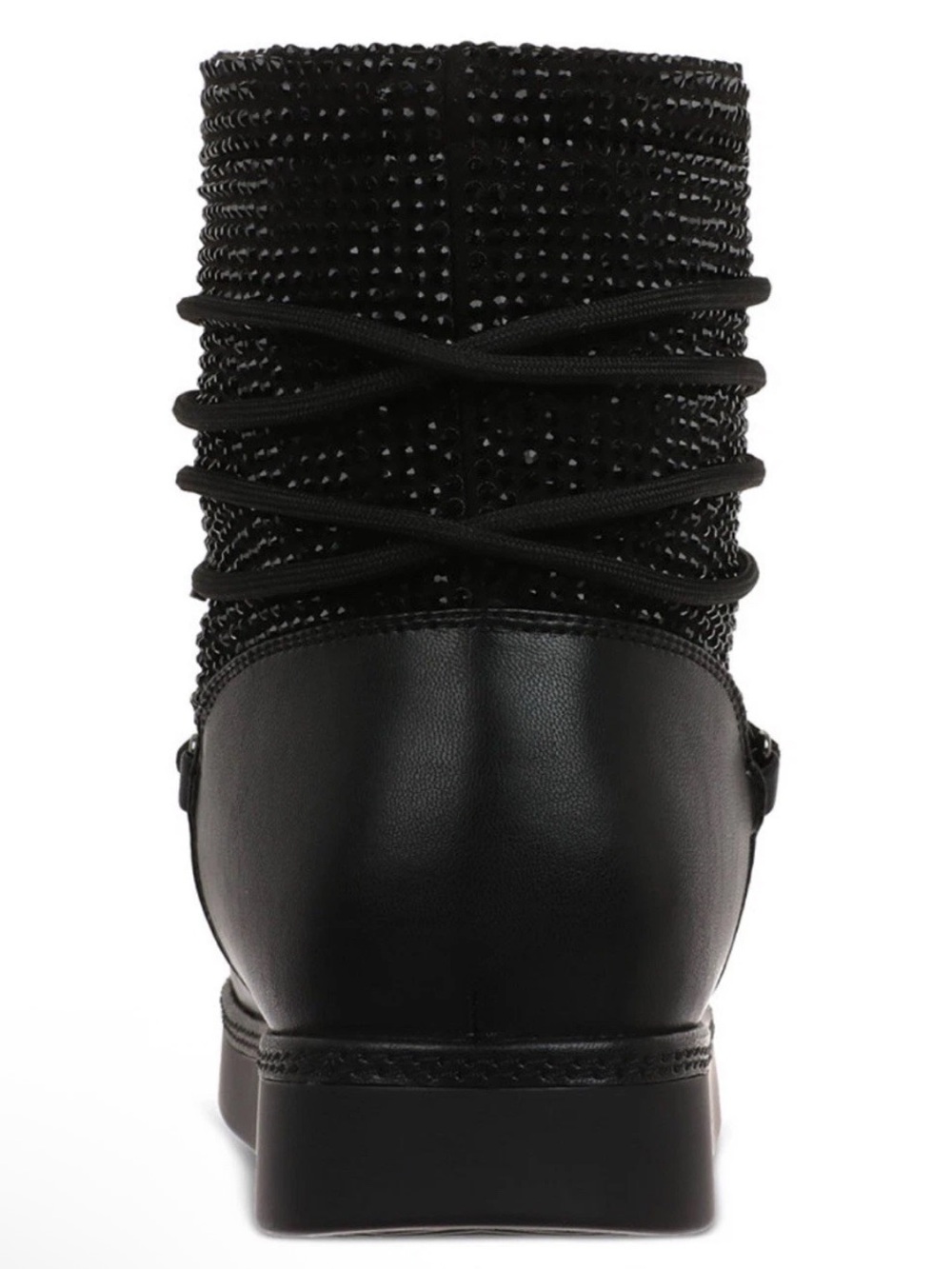 •I.N.C.• “Brooklynnn” Black Platform Rhinestone Pull-On Short Boots >> NIB - Picture 4 of 14